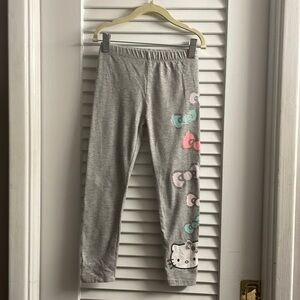 Hello Kitty by Sanrio RARE Leggings:Heather Gray w/Hello Kitty & Iconic Bows